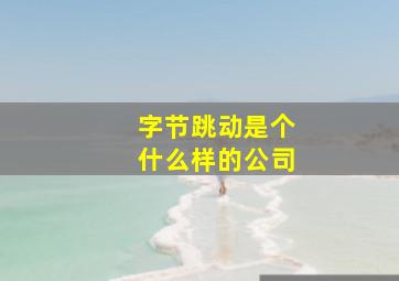 字节跳动是个什么样的公司