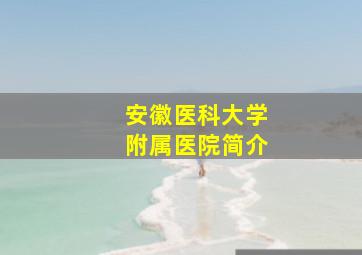 安徽医科大学附属医院简介