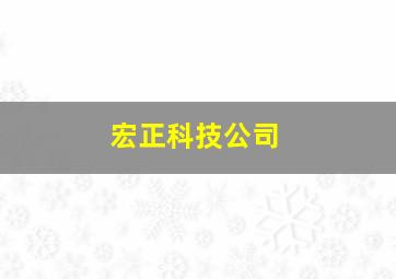 宏正科技公司