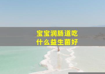 宝宝润肠道吃什么益生菌好