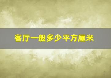 客厅一般多少平方厘米