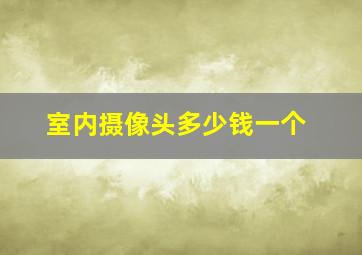 室内摄像头多少钱一个