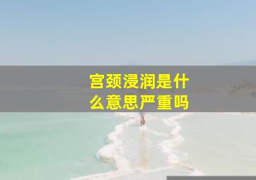 宫颈浸润是什么意思严重吗