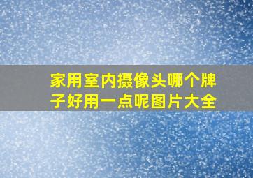 家用室内摄像头哪个牌子好用一点呢图片大全