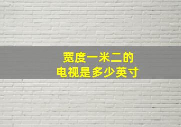 宽度一米二的电视是多少英寸