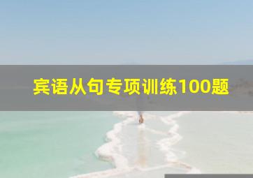 宾语从句专项训练100题