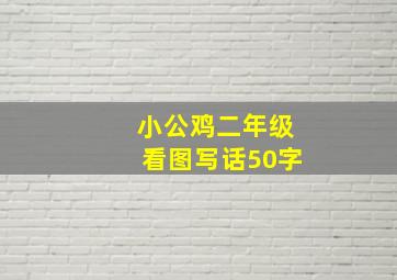 小公鸡二年级看图写话50字