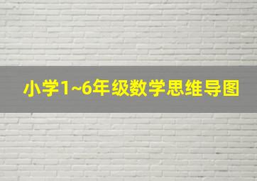 小学1~6年级数学思维导图