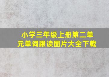 小学三年级上册第二单元单词跟读图片大全下载