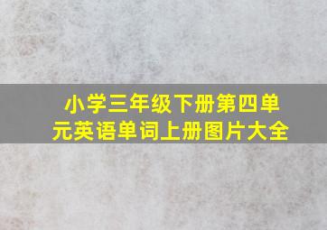 小学三年级下册第四单元英语单词上册图片大全