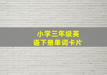 小学三年级英语下册单词卡片