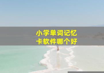 小学单词记忆卡软件哪个好