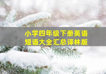 小学四年级下册英语短语大全汇总译林版