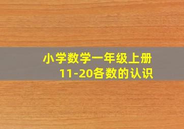 小学数学一年级上册11-20各数的认识