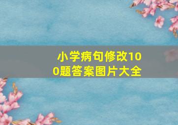 小学病句修改100题答案图片大全