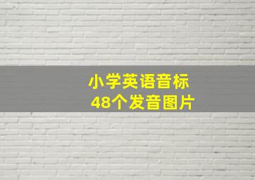 小学英语音标48个发音图片