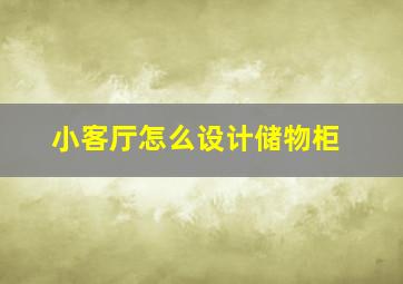 小客厅怎么设计储物柜