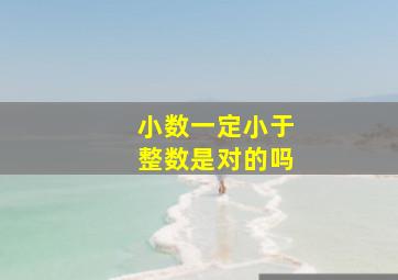 小数一定小于整数是对的吗