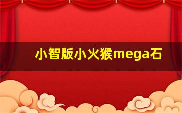 小智版小火猴mega石