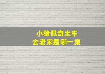 小猪佩奇坐车去老家是哪一集