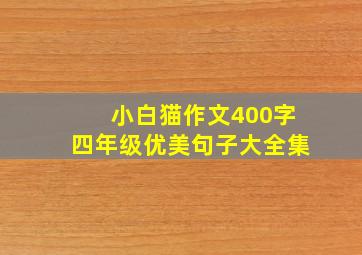 小白猫作文400字四年级优美句子大全集