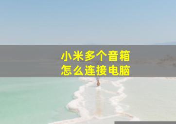 小米多个音箱怎么连接电脑