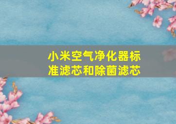 小米空气净化器标准滤芯和除菌滤芯