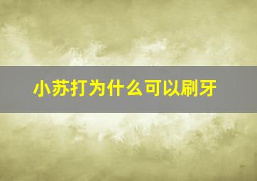 小苏打为什么可以刷牙