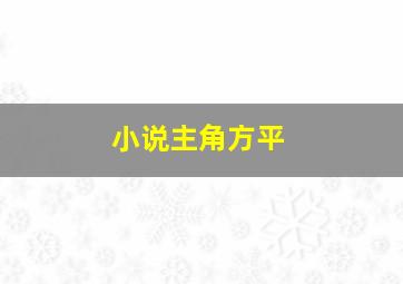 小说主角方平