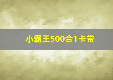 小霸王500合1卡带