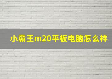 小霸王m20平板电脑怎么样