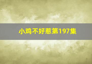 小鸡不好惹第197集