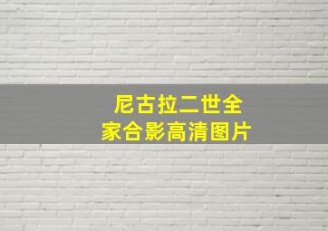 尼古拉二世全家合影高清图片