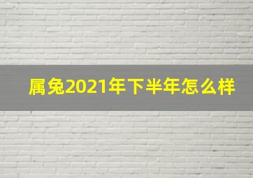 属兔2021年下半年怎么样