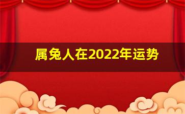 属兔人在2022年运势