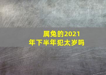 属兔的2021年下半年犯太岁吗