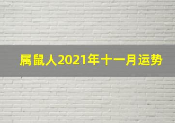 属鼠人2021年十一月运势