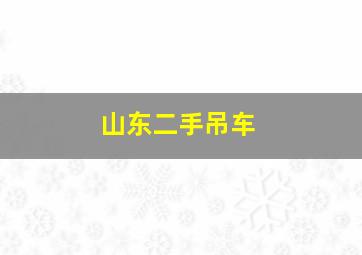 山东二手吊车