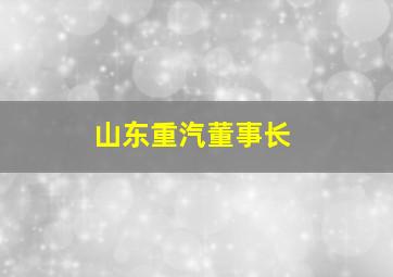 山东重汽董事长