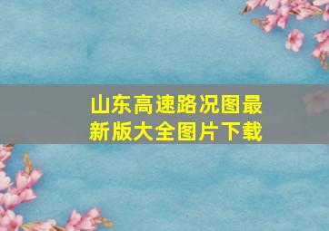 山东高速路况图最新版大全图片下载