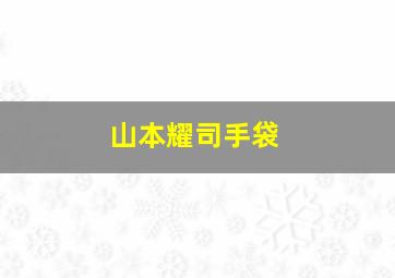 山本耀司手袋