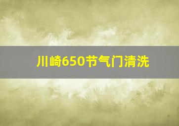 川崎650节气门清洗