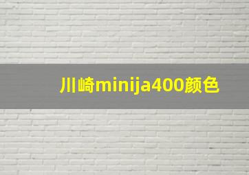 川崎minija400颜色