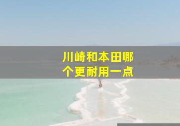 川崎和本田哪个更耐用一点