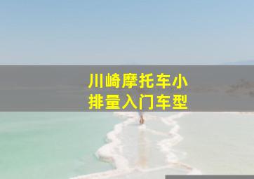 川崎摩托车小排量入门车型