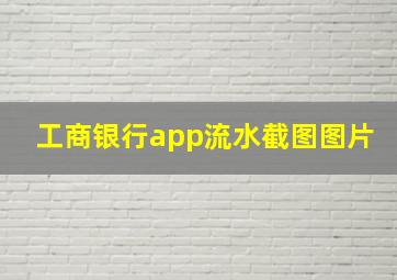 工商银行app流水截图图片