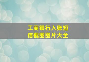 工商银行入账短信截图图片大全