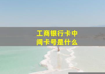 工商银行卡中间卡号是什么