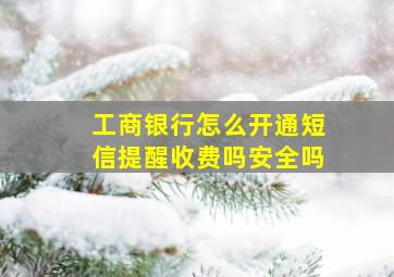 工商银行怎么开通短信提醒收费吗安全吗