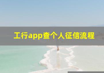 工行app查个人征信流程